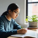 Home 8 생태환경 전문가 실기 시험 대비 팁 - **Prompt 1: Focused Environmental Study Session**
"A diverse young adult, wearing comfortable ye...